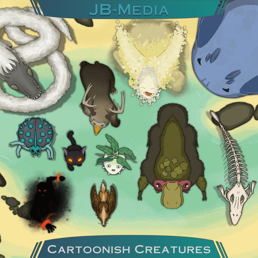 Cartoonish Creatures - Token Pack