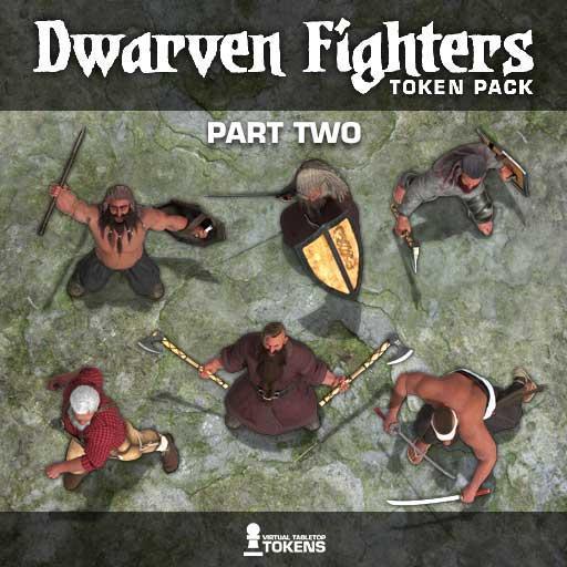 Dwarven Fighters Token Pack - Part 2