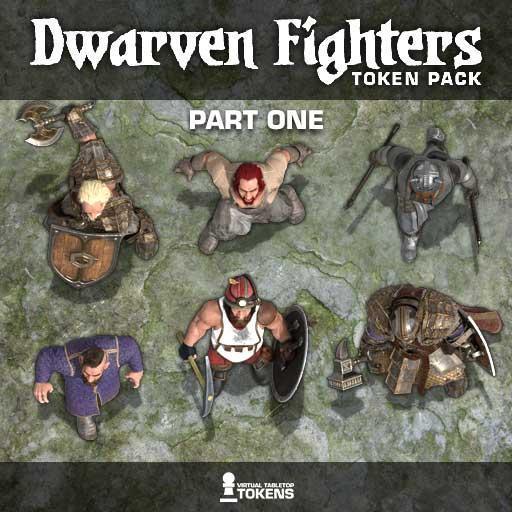 Dwarven Fighters Token Pack - Part 1