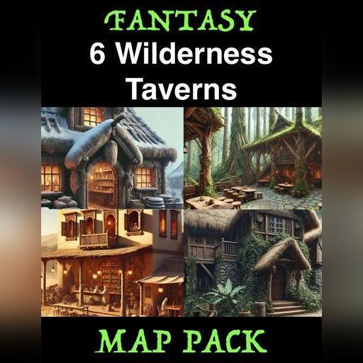6 Fantasy Wilderness Taverns | Map Pack