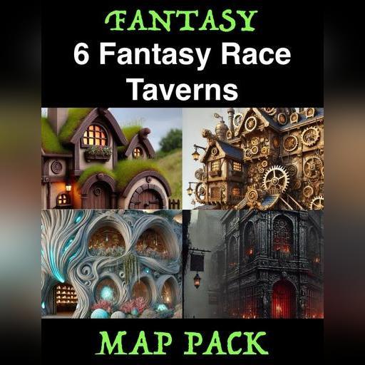 6 Fantasy Race Taverns | Map Pack