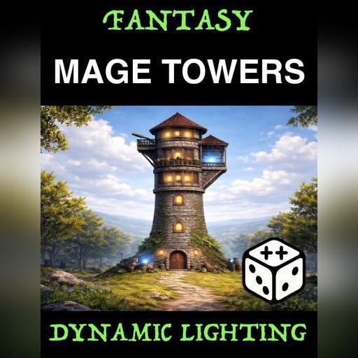 Fantasy Mage Tower - Good, Evil, Necromancer