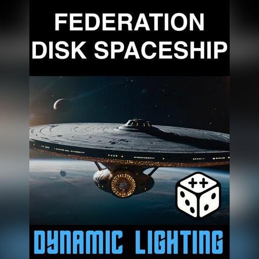 Disk Spaceship NTE-1071 Explorer | Dynamic Lighting