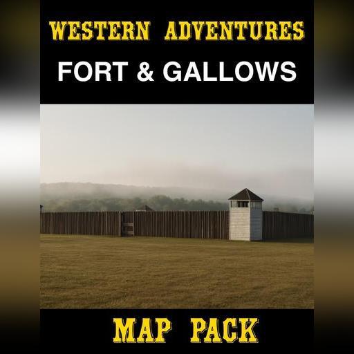 Western Adventures - Old West Wooden Fort & Gallows