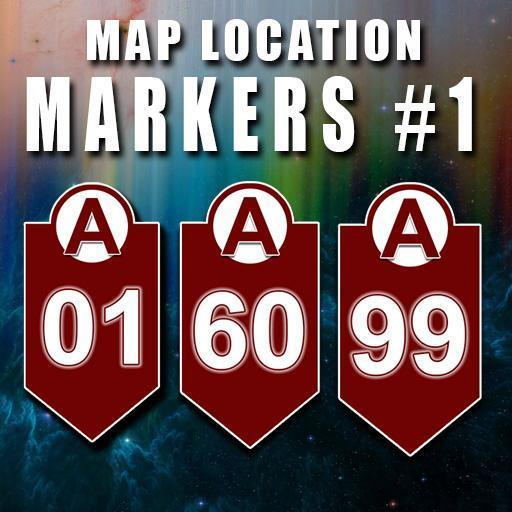 Map Location Markers A1-A99