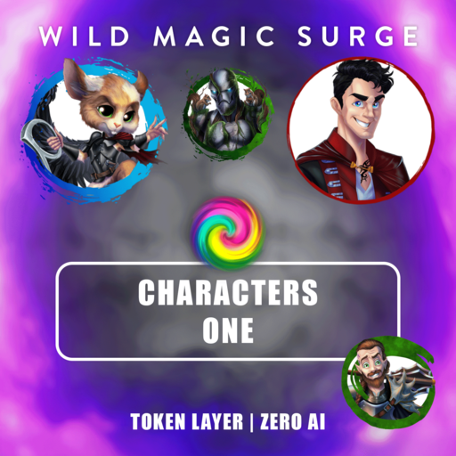 Cute Fantasy Character Tokens -  One