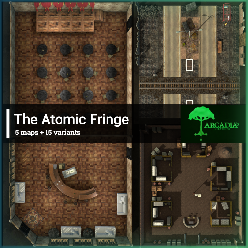 The Atomic Fringe: Post-Apocalyptic Urban Slum Battlemaps