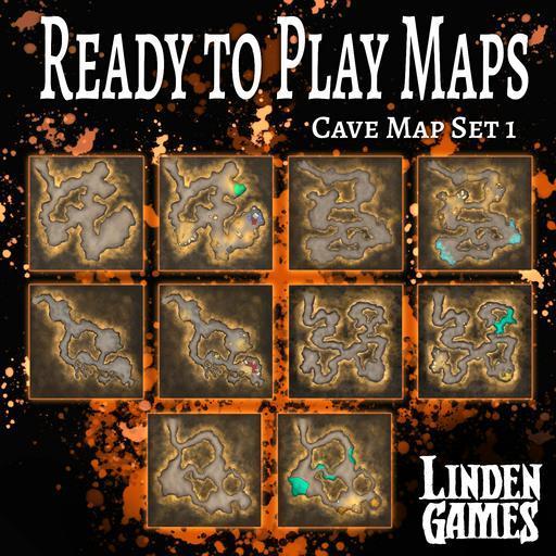 Ready to Play Maps - Cave Map Set 1