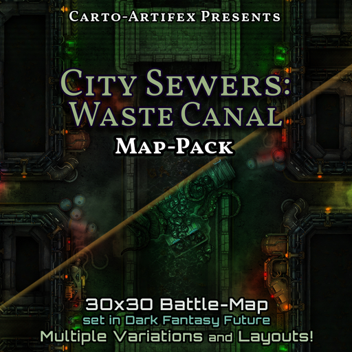 City Sewers: Waste Canal Map-Pack