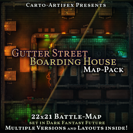 Gutter Street Boarding House Map-Pack