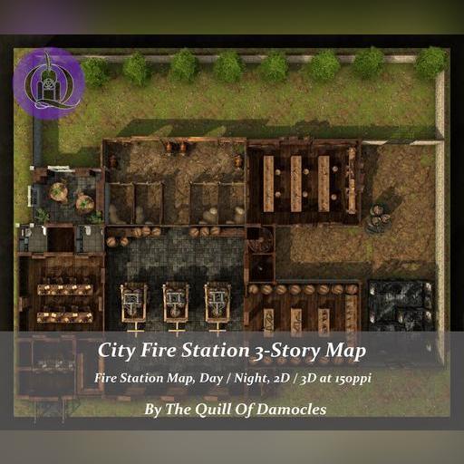 City Fire Station 3-Story Map