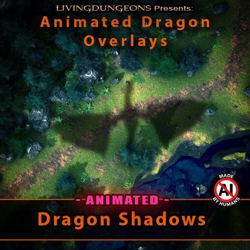 Animated Dragon Shadow Overlays