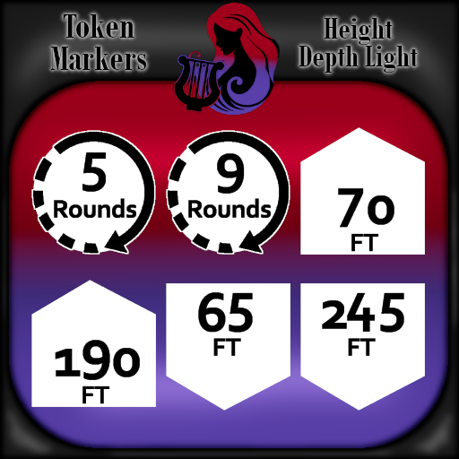 [Fabled] Token Markers Height Depth Light