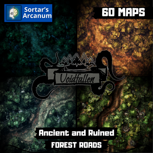 Ancient and Ruined Forest Roads 5-Pack - Combat Pack - 60 Maps