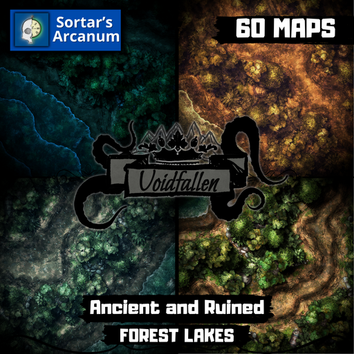 Ancient and Ruined Forest Lake Roads 5-Pack - Combat Pack - 60 Maps