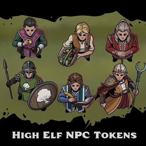 High Elf NPC Tokens