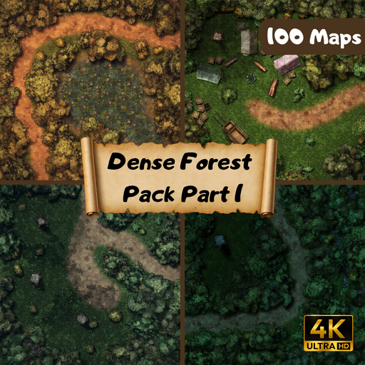 Forest with Camps and Rivers